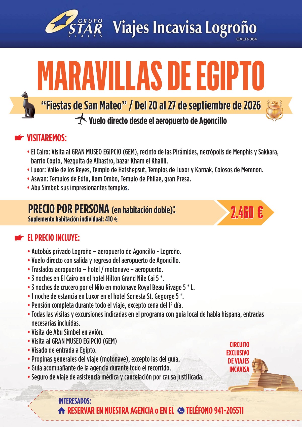 cartel viaje a egipto san mateo 2026 jpg